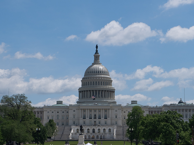 The capitol building of the United States of America